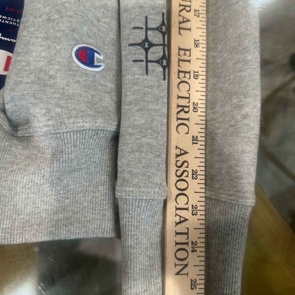 Champion Powerblend Fleece Hoodie NWT Men’s Sz M Athletic Logos Cozy Streetwear - Picture 6 of 9
